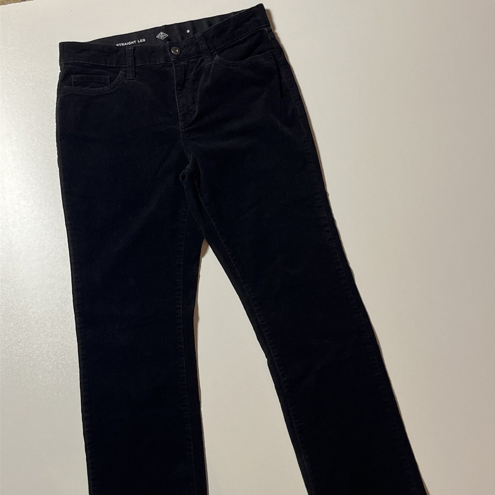 St. John's Bay Straight Leg Micro Corduroy Pants Size 8 Heritagecore Trousers